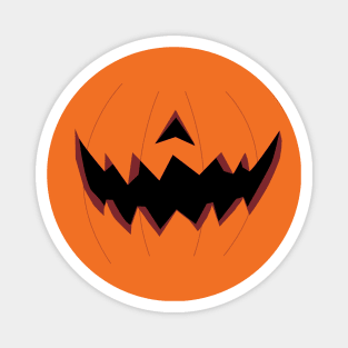 Jack O Lantern Pumpkin Face Mask Jagged (Day) Magnet